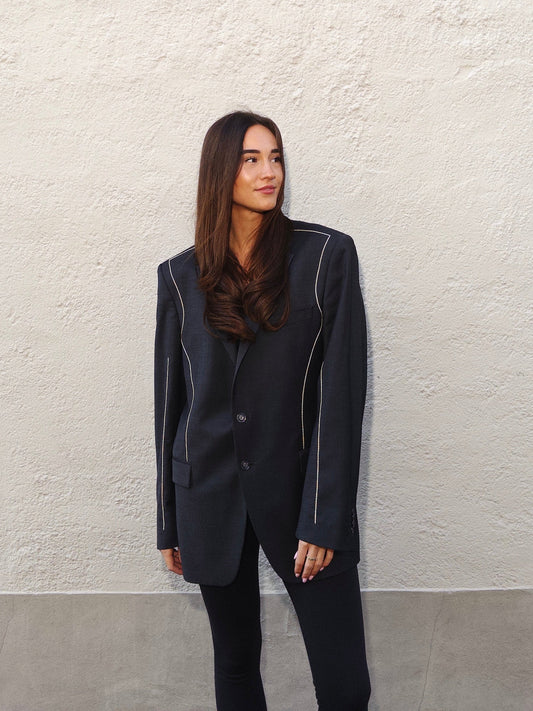 Embroidered blazer
