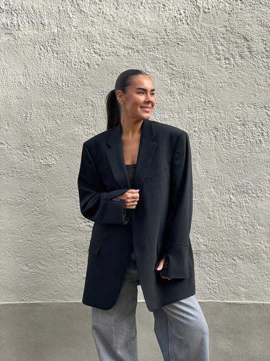 Blazer met spilt mouwen